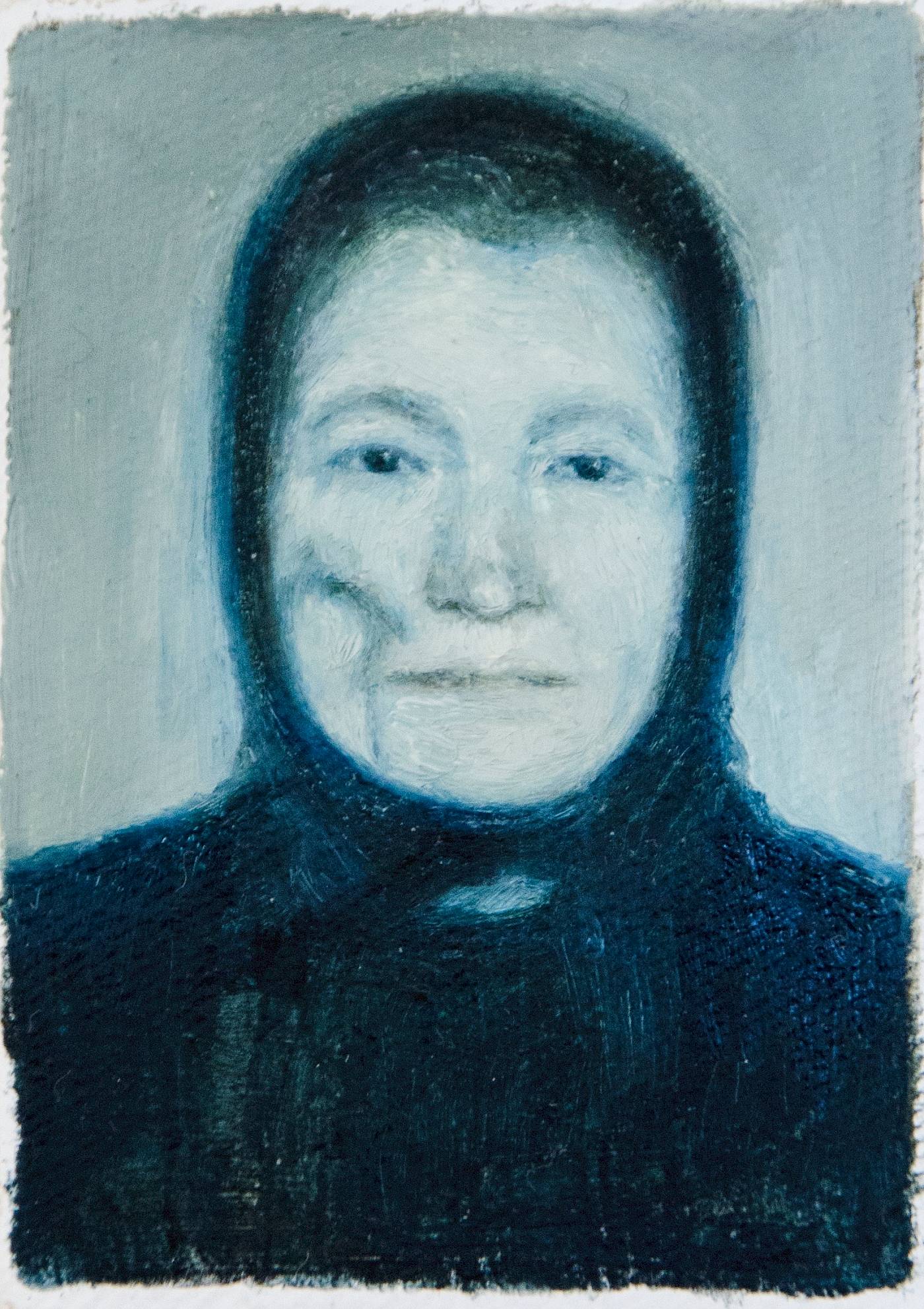 ohne Titel, 7x5cm, Öl auf Baumwolle, 2025